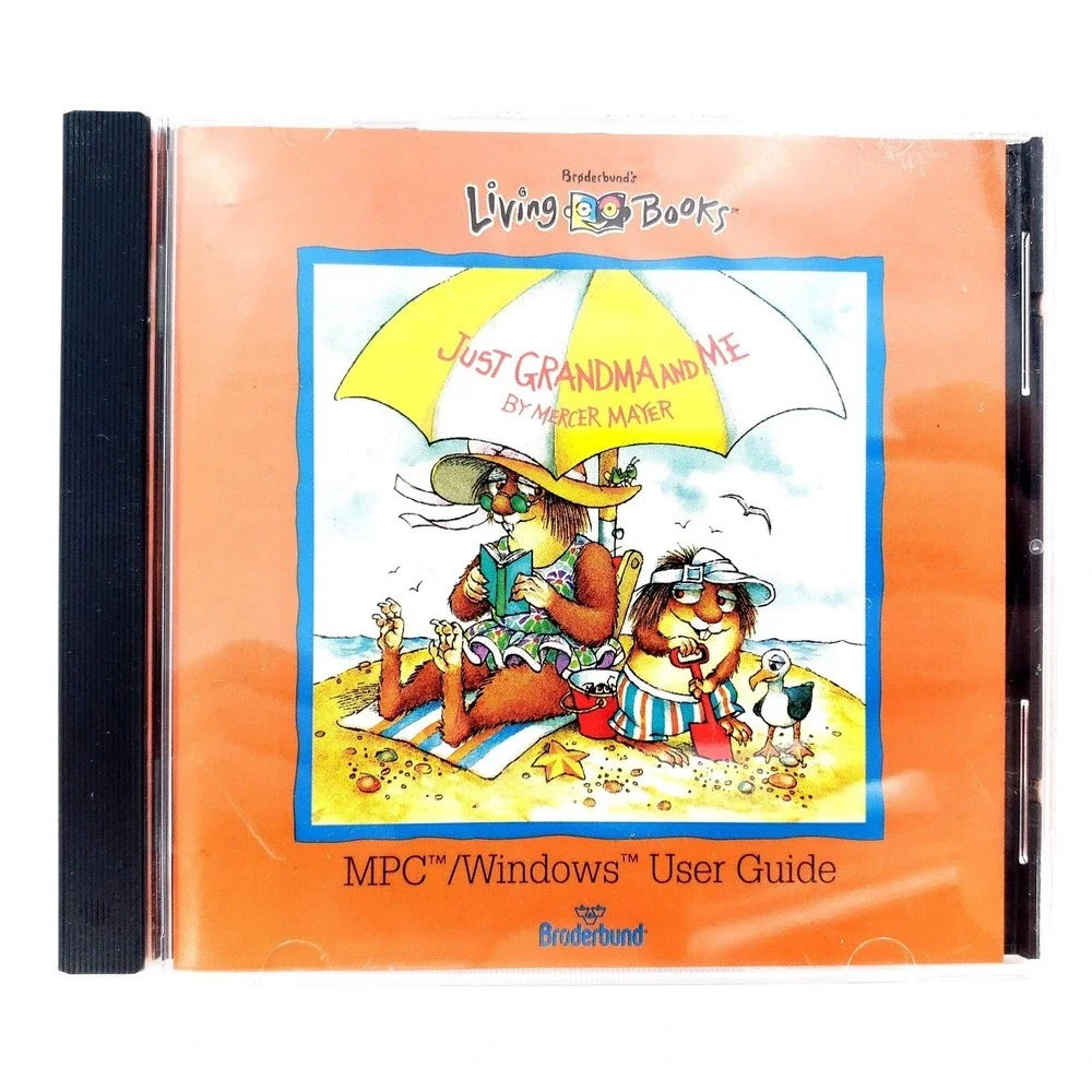 Living Books Mercer Mayer's Just Grandma and Me PC Windows 95/Mac CD-ROM